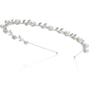 Pearl Silver  Hair Band Tiara Flower Wedding Bridal Hair Accessories for Women